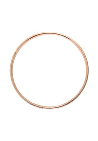 Adelia's Bold Style - Armband – Armreif aus Edelstahl mit Strass Steinchen Ø 5,5 cm cm - weiß