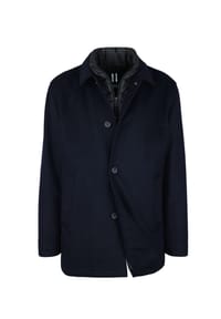 DIGEL - Modern Fit Wolljacke Dolan in Marine - Marine