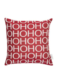 TOM TAILOR - Zierkissenhülle mit Schriftzug 40x40cm HO HO HO - Rot