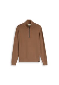 DENIM TOM TAILOR - Pullover, Troyer, für Herren - 28862 MALT BROWN