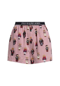 POLO RALPH LAUREN - Iconic Bear-Nautical Shorts, Logo-Bund, für Damen - 729 WINTER BEAR
