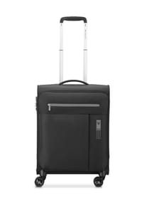 RONCATO - LITE SOFT 4-Doppelrollen-Trolley, Zweiwege-Reißverschluss, TSA-Schloss - SCHWARZ