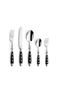 kuppels 30-tlg. Besteckset - Country - schwarz