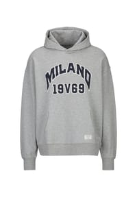 19V69 ITALIA - Oversized Hoodie QUENTINO COLLEGE - Cream