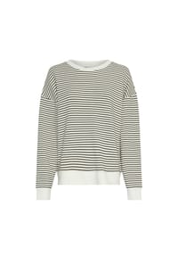 MSCH COPENHAGEN - Sweatshirt "Nilda", überschnittene Schultern, für Damen - 0 OATMEAL/BLACK