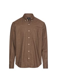 camel active - Langarm Hemd aus Leinen-Baumwoll-Mix - Beige