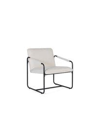 GINER & COLOMER - Stoffsessel 64 cm, moderner eleganter Stil - 76x64x74 - beige