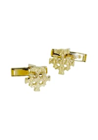 OSTSEE-SCHMUCK® - Manschettenknöpfe , Hiddensee 15 x 13 mm , Gold 333/000 - gold