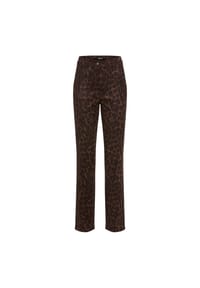olsen - Hose mit Allover-Dessin und aufgesetzten Taschen - Coffee Bean