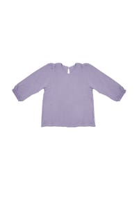 maximo® - GOTS MINI GIRL-Bluse langer Ärmel, Musselinstoff - flieder
