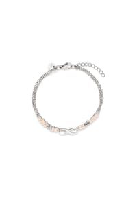 s.Oliver - Armband - mit Infinity Detail und Schmuckperlen - silber