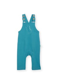 KITE - Baby Diddy Dino Latzhose Bio-Baumwolle - blau