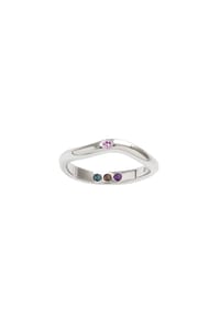 Carolin Stone Jewelry - Ring 925/- Sterling Silber 1 Safir - weiß