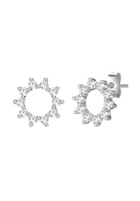 GLANZSTÜCKE MÜNCHEN - Damen Ohrringe aus 925/- Sterling Silber in Silber mit Zirkonia - silber