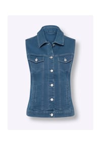 Sieh an! - Jeans-Weste - blue-bleached