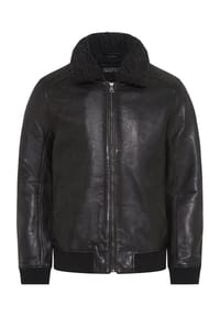GLOBETROTTER - Lederjacke Vintage Style, Leder, für Herren - 9000 BLACK