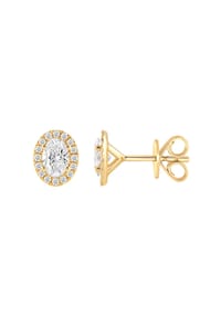 ONE ELEMENT Lab Grown Diamonds - Ohrstecker Ohrringe aus 585 Gold mit 34 Lab Grown Diamanten 0,76 ct - gold