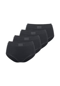 sloggi - Maxi Slip 4er Pack Double Comfort T - Schwarz