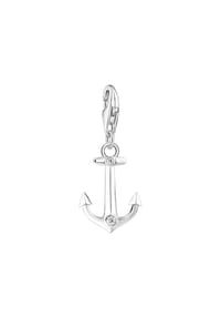 Thomas Sabo Mixed Charms - Charm-Anhänger Anker mit Steinen - silber, weiß