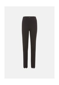 olsen - Hose mit Ziernaht und Schlitzen in der vorderen Mitte - Black