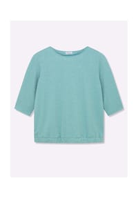 sheego - Sweatshirt - mint-gemustert