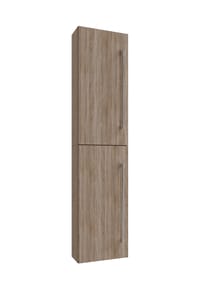 VCM. - Holz Badezimmerschrank | Badmöbel | Wandschrank | Badregal | Badschrank | Hochschrank | Maße ca. H. 150 x B. 33 x T. 22 cm - Badinos 2 - Honig-Eiche