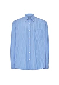 El Búho NOCTURNO® - Herren Hemd Langarm mit Tasche Easy Iron Bügelleicht Extra Weich Blau - Blau