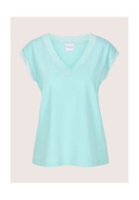 MADELEINE - Sommershirt mit Rippenbändern - mint