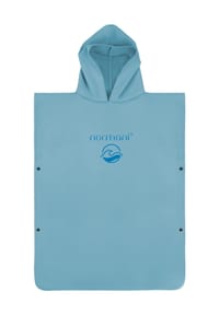 normani® - Kinder Mikrofaser Badeponcho 10-13 Jahre Camuy - Blau