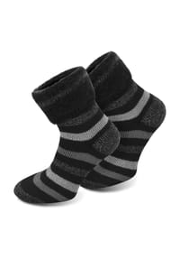 POLAR HUSKY® - 1 Paar Wintersocken Extrem Hot - Blau-Block gestreift