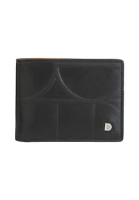 DuDu Up - Up Geldbörse RFID Schutz Leder 11 cm Geldscheinklammer - black-bright yellow