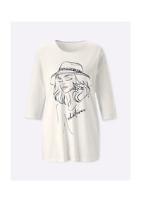 SIEH AN! - Longshirt - ecru-schwarz