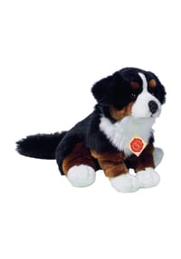HERMANN Teddy COLLECTION® - Kuscheltier "Berner Sennenhund", liegend, 29 cm - SCHWARZ/BRAUN/WEIß