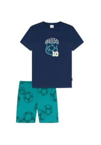 SCHIESSER - Jungen Schlafanzug Set - kurz, Kids, Baumwolle, Motiv - Blau