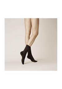 KUNERT - Winter Dreams Socken, Ripp-Optik, breiter Bund, für Damen - 0070 BLACK