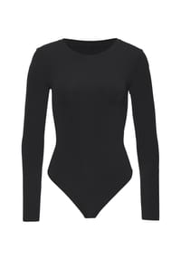 COPENHAGEN STUDIOS - Body Stretchy Microfiber, Rundhalsausschnitt, für Damen - 4215 BLACK