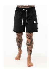 LONSDALE™ - Herren Beachshorts normale Passform KIRBUSTER - Black/White