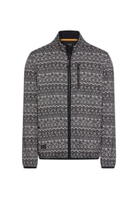 camel active - Strickjacke aus softem Fleece - Navyblau
