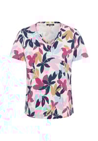 olsen - T-Shirt, V-Ausschnitt, für Damen - 70077 VIOLET