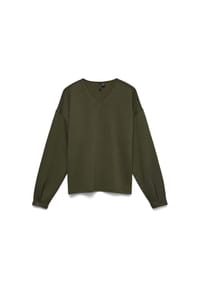 VERO MODA® - Sweatshirt Hali L, V-Ausschnitt, für Damen - 186323 FO NIGHT