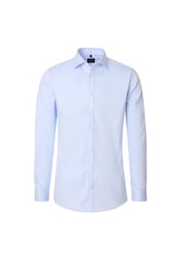 VENTI - Herren Businesshemd uni Body Fit - Blau