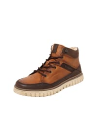 bugatti - Schnürstiefeletten, Leder, für Herren - 6361 COGNAC/DK BRN