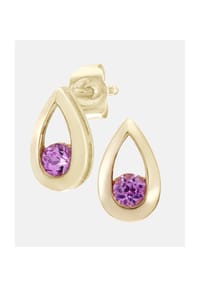 Diamant L'eternel - Ohrhänger, mit Saphir, 375 Gelbgold - gold