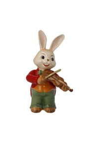 Goebel Figur Hase Kleiner Violinist - Osterhasen - Bunt