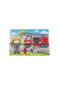 RitzenhoffAndBreker - Tischset Feuerwehrmann Bernie 45 x 30 cm bunt - bunt