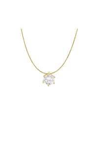 MONCARA - Damen Anhänger mit Kette, 585er Gold, 1 Diamant ca. 1,00 Karat - Gelbgold