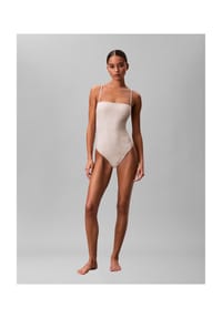 Calvin Klein - Badeanzug Strapless One Pie, verstellbar, für Damen - 2YN 21038 STIPPLED