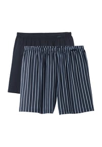 CALIDA - Prints Benefit Boxershorts, 2er-Pack, Baumwolle, für Herren - 758 DARK SEA