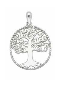 Adelia's - Adelia's Damen Anhänger Baum des Lebens 925 Silber – Silberanhänger Lebensbaum - silber