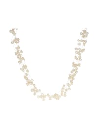 VALERO PEARLS - Damen Kette aus 925/- Sterling Silber in Silber mit Süßwasser-Zuchtperle - weiß